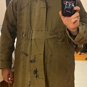 WWII US Navy Deck Parka Size 46 Original Lined AS-IS